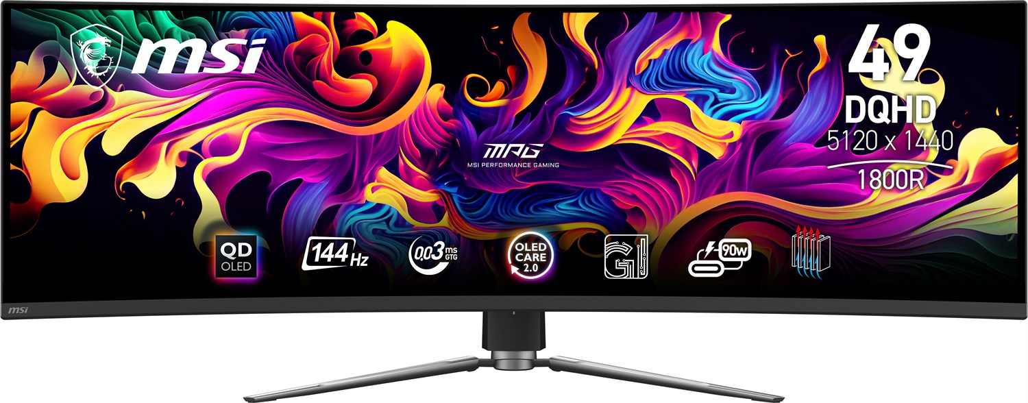 MSI MPG 491CQP QD-OLED Monitor Gaming Curvo 49