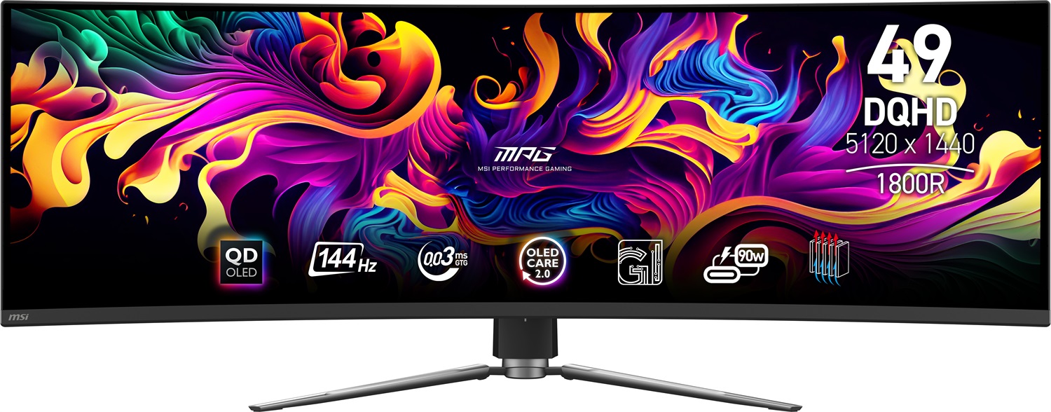 MSI MPG 491CQP QD-OLED Monitor Gaming Curvo 49