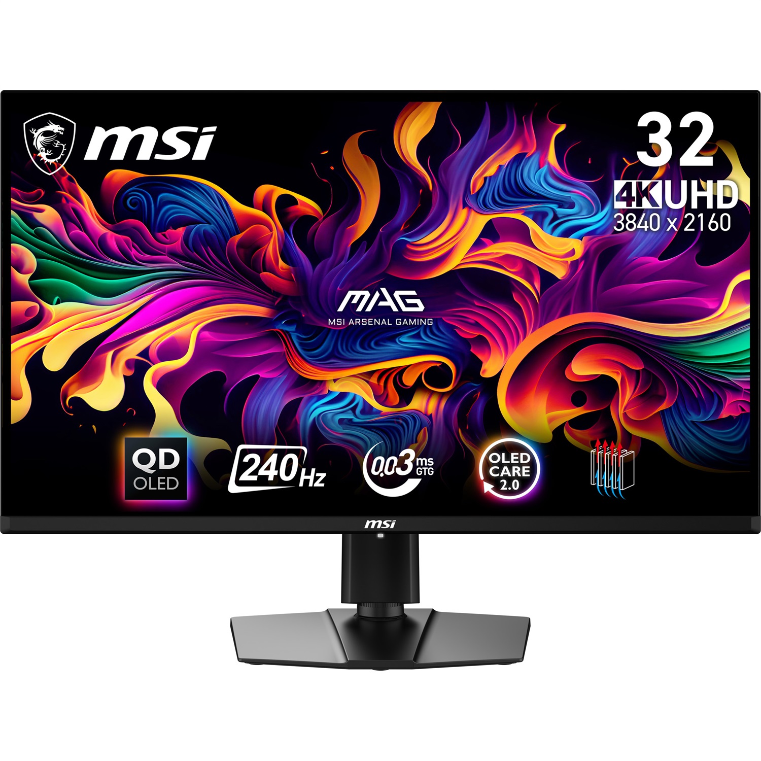MSI MAG 321UPX QD-OLED Monitor Gaming 31.5
