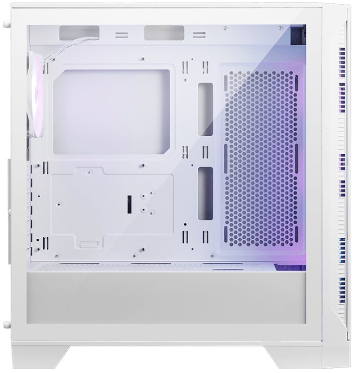 MSI MAG FORGE 320R AIRFLOW Micro Tower PC Case Bianco - Compatibile micro ATX e Mini-ITX, Ventole ARGB, Filtri antipolvere, Vetro temperato