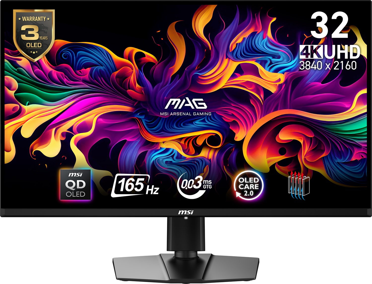 MSI MAG 321UP QD-OLED Monitor Gaming 31.5