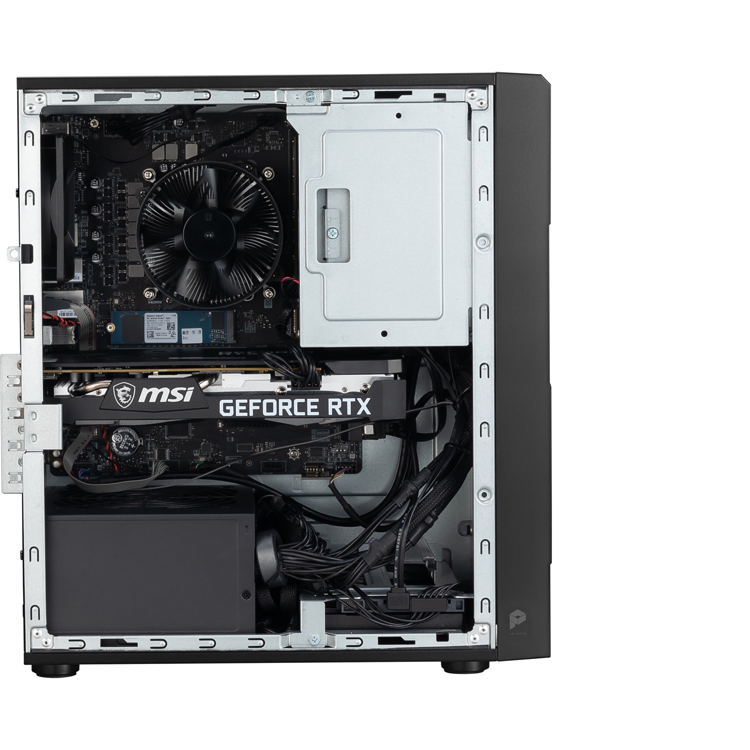 MSI Pro DP180 14NUC-424IT - Intel® Core™ i7-14700F, 16 GB DDR4, 1 TB SSD, NVIDIA GeForce RTX 4060, Windows 11 Pro, SFF Desktop Nero