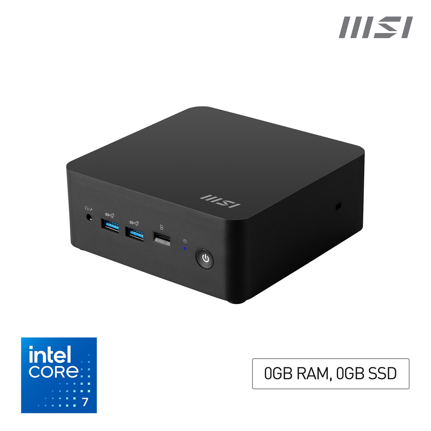 MSI Cubi NUC 1M i7 150U BB Mini PC Barebone 0.84L Nero Intel SoC, DDR5-SDRAM, fino a 64 GB RAM