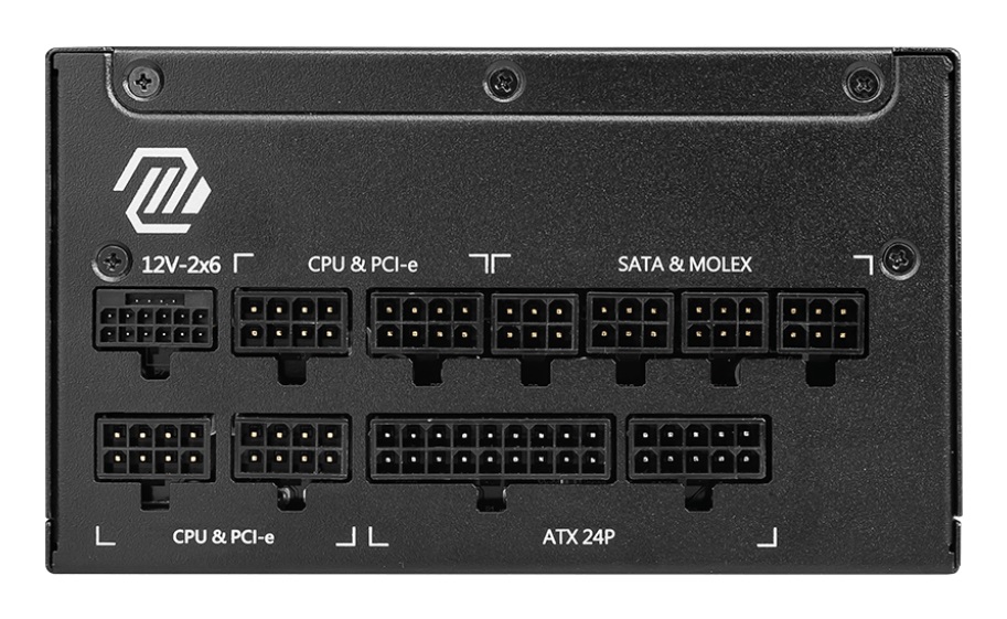 MSI MAG A1000GL PCIE5 II Alimentatore per Computer 1000 W 80 Plus Gold 24-pin ATX Nero