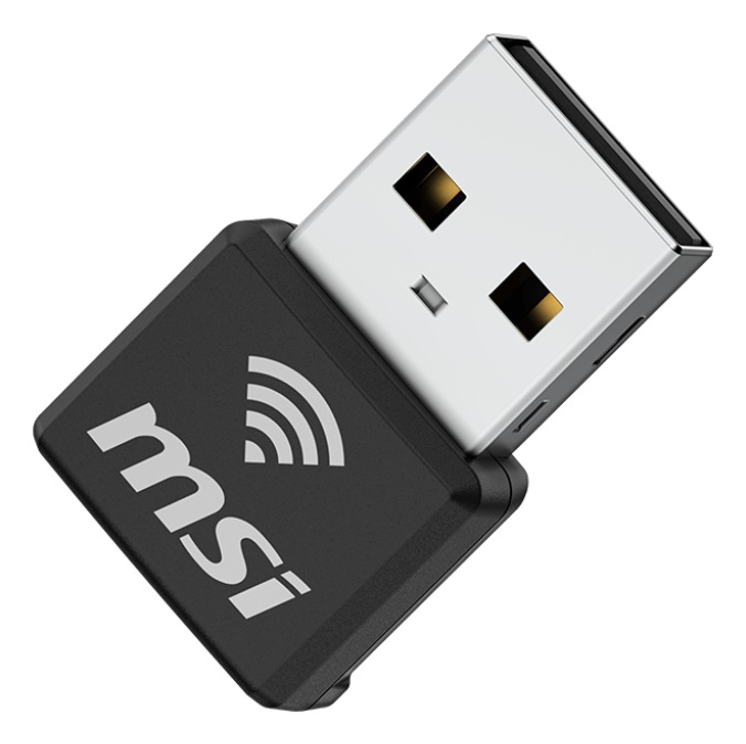 MSI AX1800 Nano Adattatore USB WiFi 6 - Doppia Banda 2.4G/5G, Velocità fino a 1201 Mbps, Compatibile con Windows 11/10, Formato da Viaggio