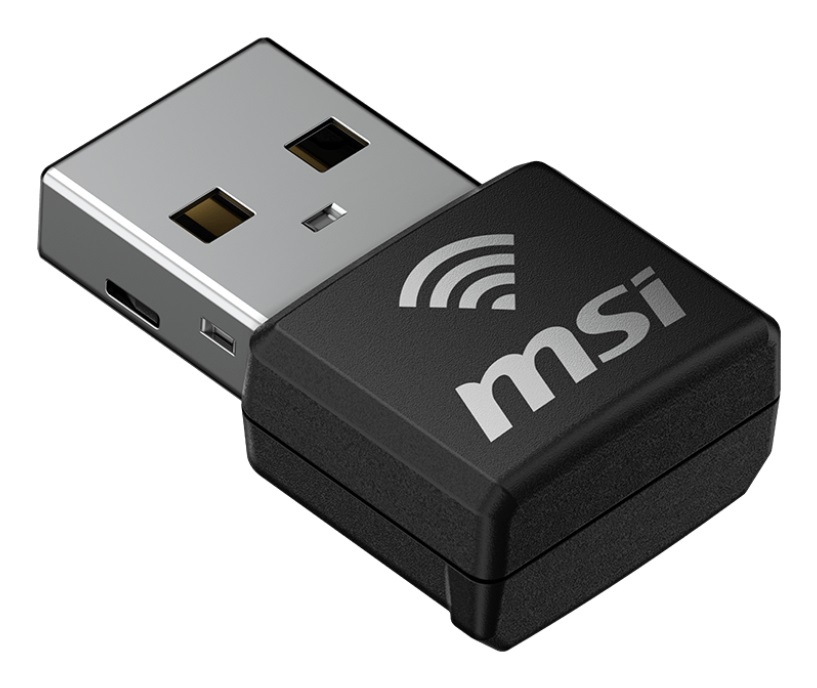 MSI AX1800 Nano Adattatore USB WiFi 6 - Doppia Banda 2.4G/5G, Velocità fino a 1201 Mbps, Compatibile con Windows 11/10, Formato da Viaggio