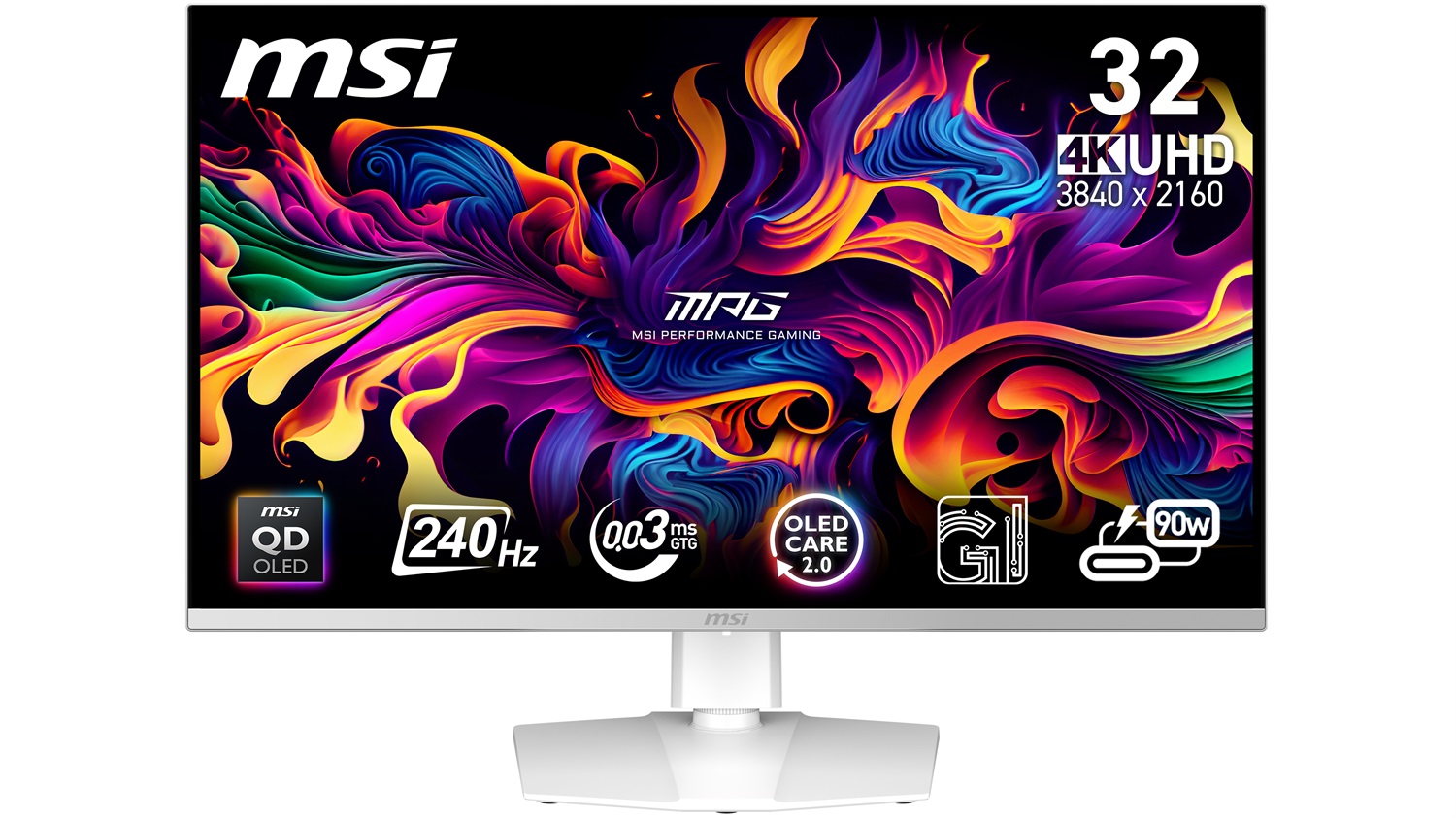 MSI MPG 321URXW QD-OLED Monitor Gaming 31.5