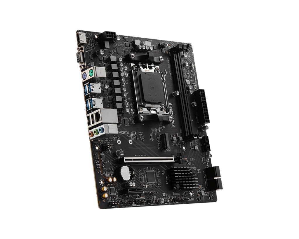 MSI PRO A620M-B Scheda Madre Micro ATX AMD A620 Socket AM5 DDR5 con Supporto fino a 128 GB di RAM