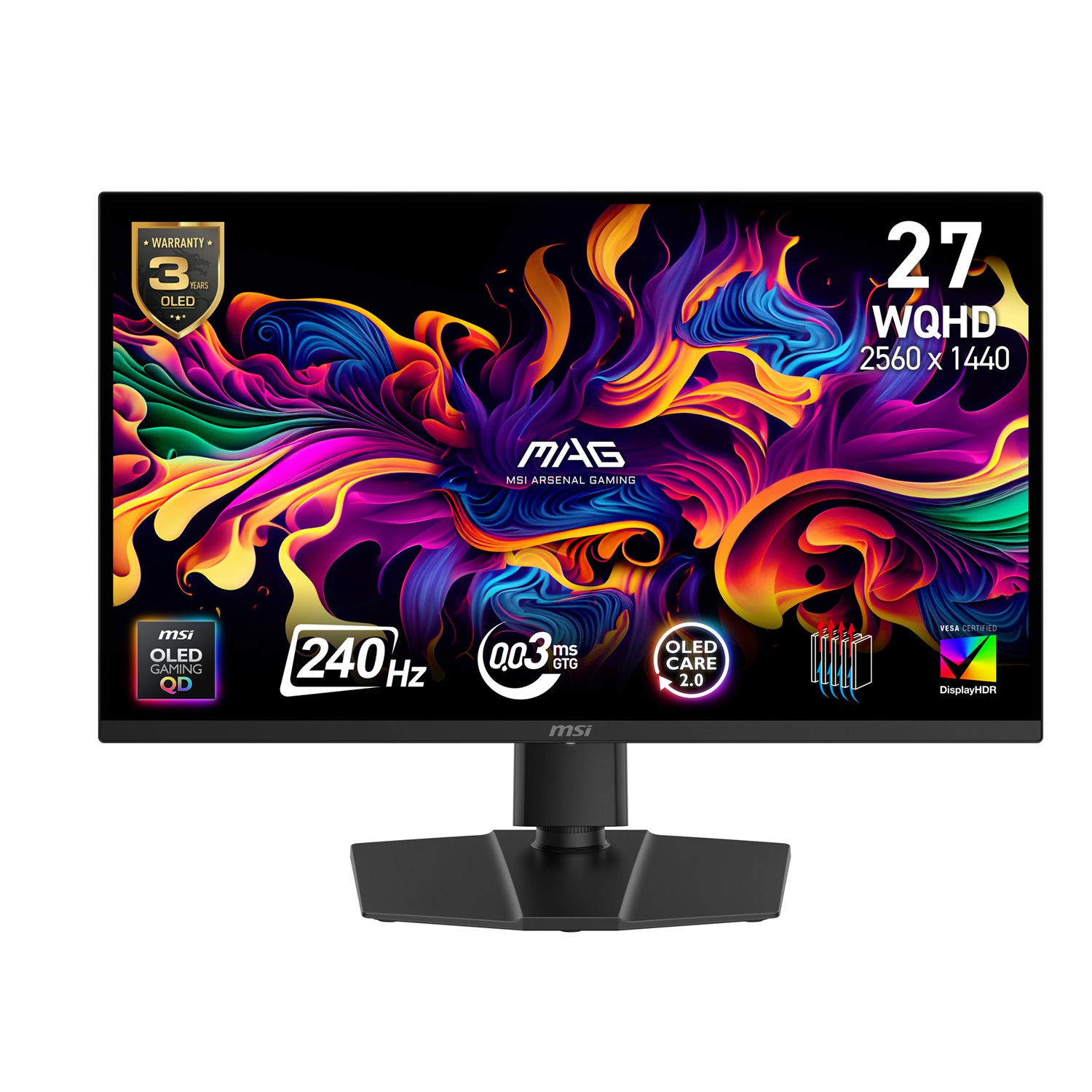 MSI MAG 271QP QD-OLED X24 Monitor Gaming 26.5