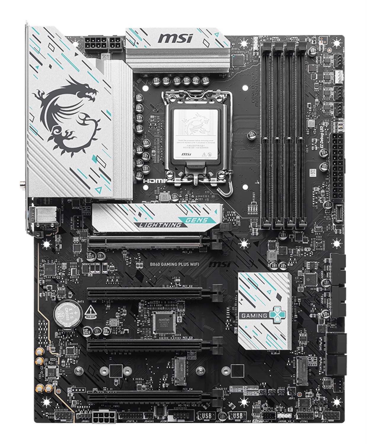 MSI B860 GAMING PLUS WIFI - Scheda Madre ATX LGA 1851 con supporto DDR5 fino a 256 GB e Wi-Fi 7