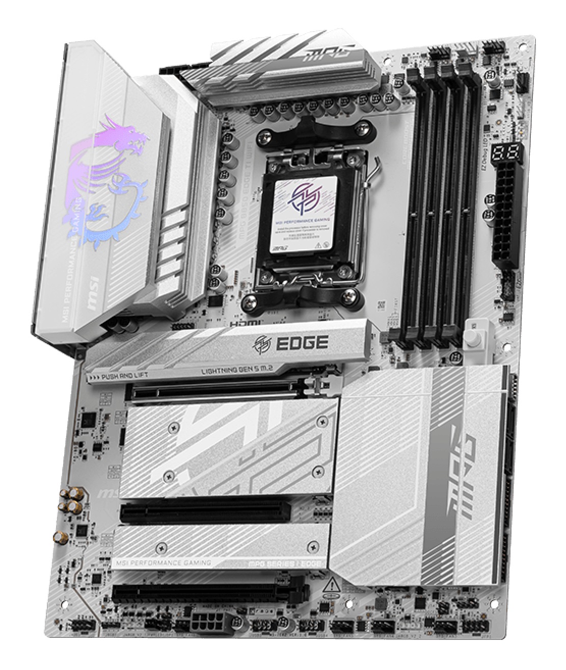 MSI MPG B850 EDGE TI WIFI - Scheda Madre ATX con Socket AM5, supporto DDR5 fino a 256 GB, Wi-Fi 7 e PCIe 5.0