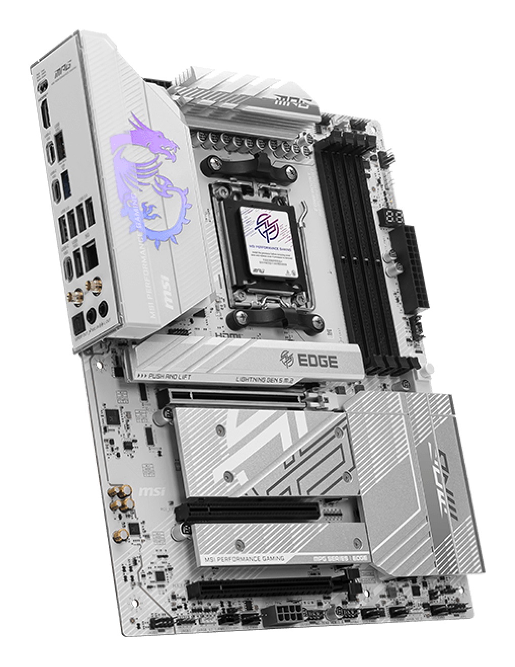 MSI MPG B850 EDGE TI WIFI - Scheda Madre ATX con Socket AM5, supporto DDR5 fino a 256 GB, Wi-Fi 7 e PCIe 5.0