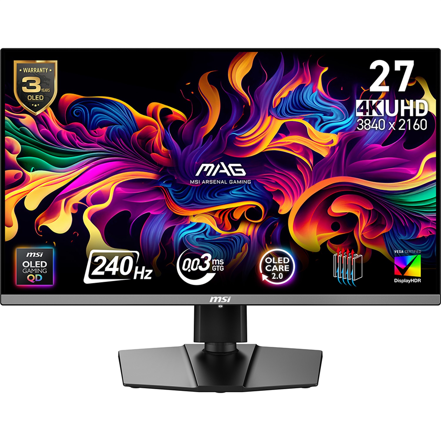MSI MAG 272UP QD-OLED X24 Monitor da Gioco 4K UHD 27