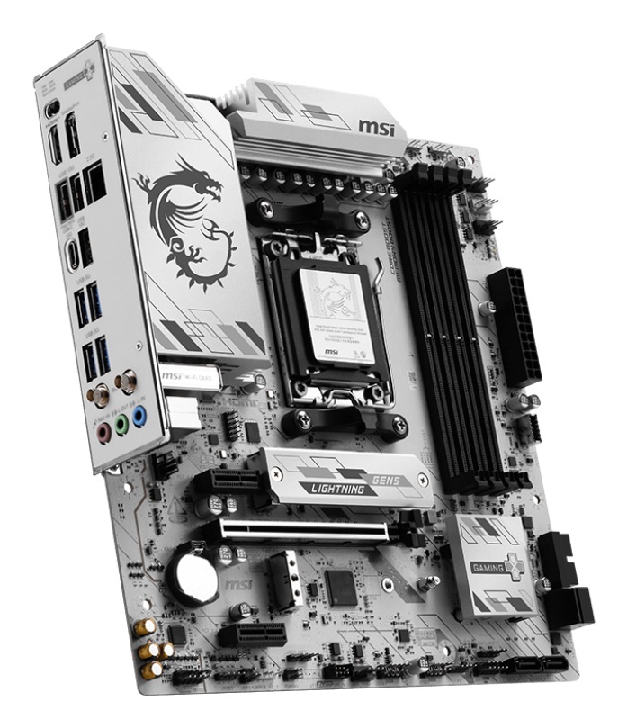 MSI B850M GAMING PLUS WIFI6E - Scheda Madre Micro ATX AM5 per Processori AMD Ryzen 9000/8000/7000, DDR5 fino a 8200 MT/s, Wi-Fi 6E e LAN 2.5G