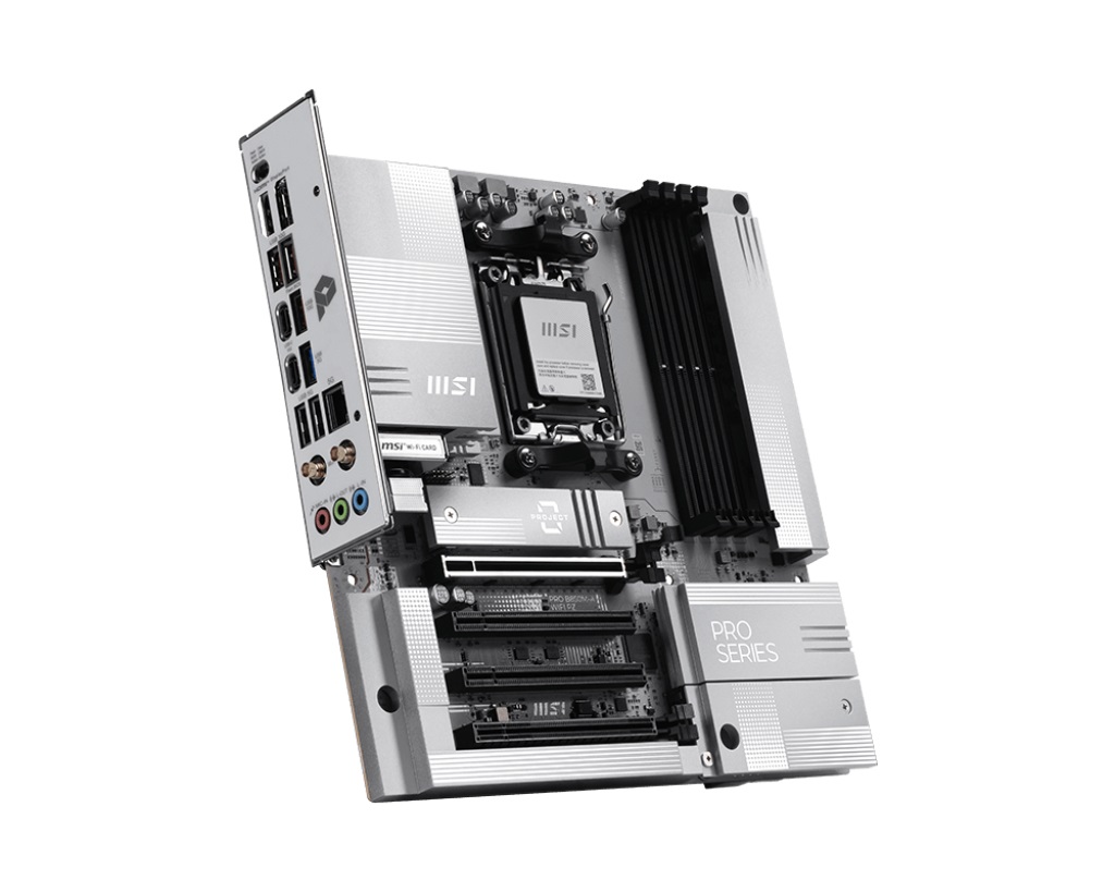 MSI PRO B850M-A WIFI PZ - Scheda madre mATX AM5 per processori AMD Ryzen 9000/8000/7000, DDR5, PCIe 5.0, Wi-Fi 7