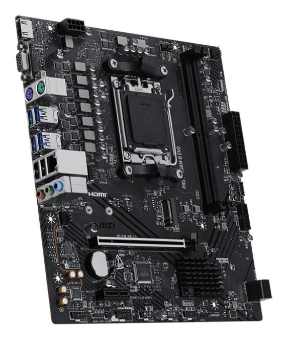 MSI PRO A620AM-B EVO Scheda Madre mATX AM5 DDR5 per Processori AMD Ryzen