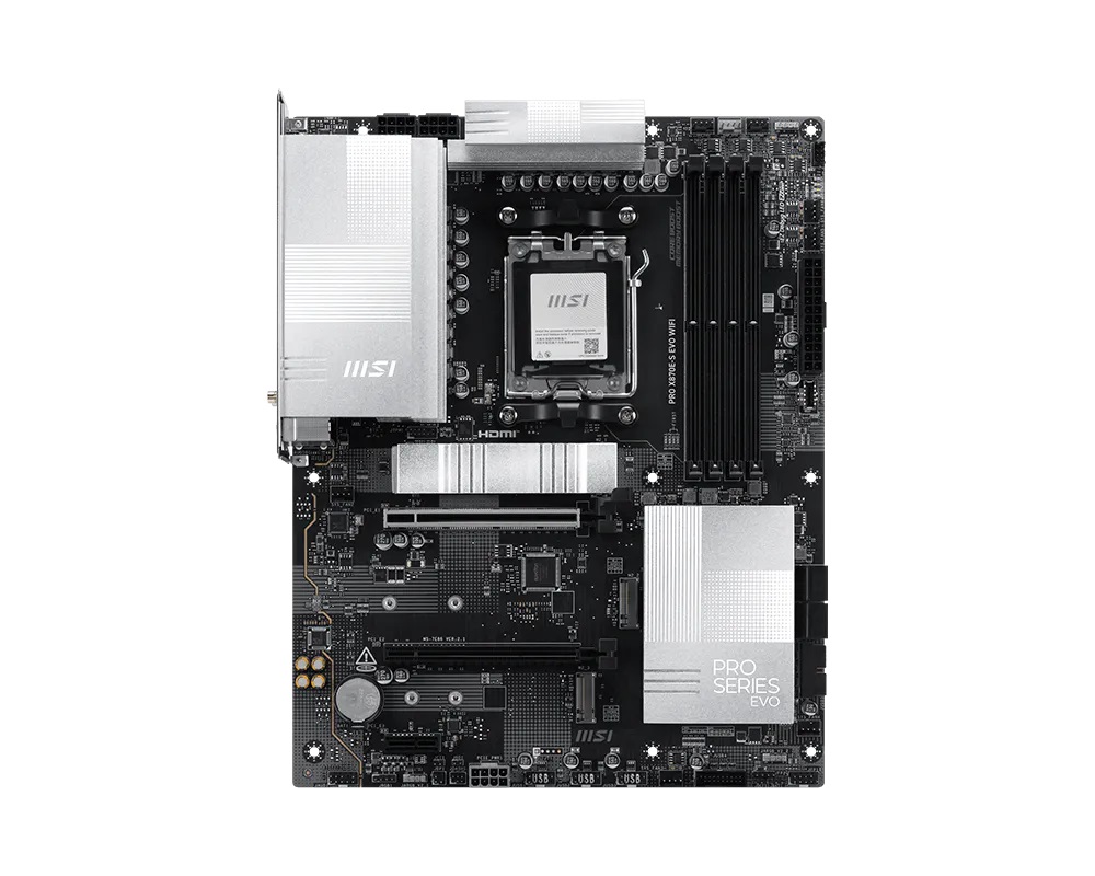 MSI PRO X870E-S EVO WIFI - Scheda Madre ATX AMD X870E Socket AM5 per Processori RYZEN 9000