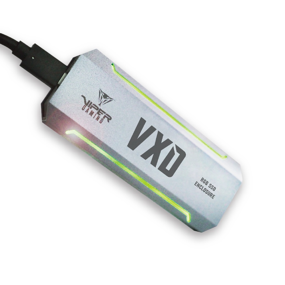 Patriot Memory VXD Box Esterno SSD M.2 PCIe 3.0 Argento - 10 Gbit/s, Hot-swap, Supporto per SSD 2230/2242/2260/2280