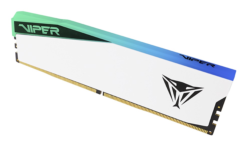 Patriot Memory Viper Elite PVER516G60C42W - Memoria RAM 16 GB (1x16) DDR5 6000 MHz RGB XMP 3.0 Bianco