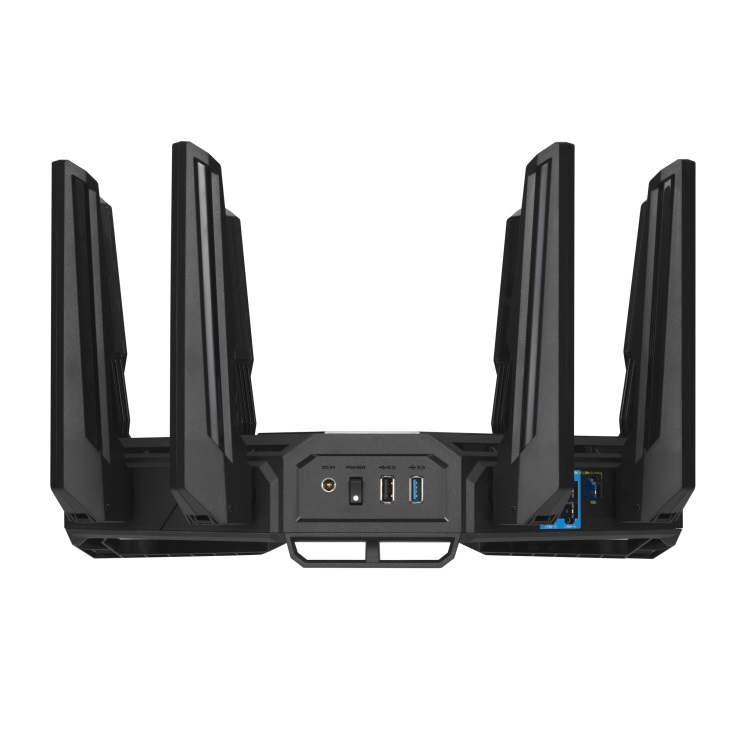 ASUS ROG Rapture GT-BE98 Router Wireless Wi-Fi 7 Quad-band 10 Gigabit Ethernet con Doppia Porta 10G e Compatibilità AiMesh