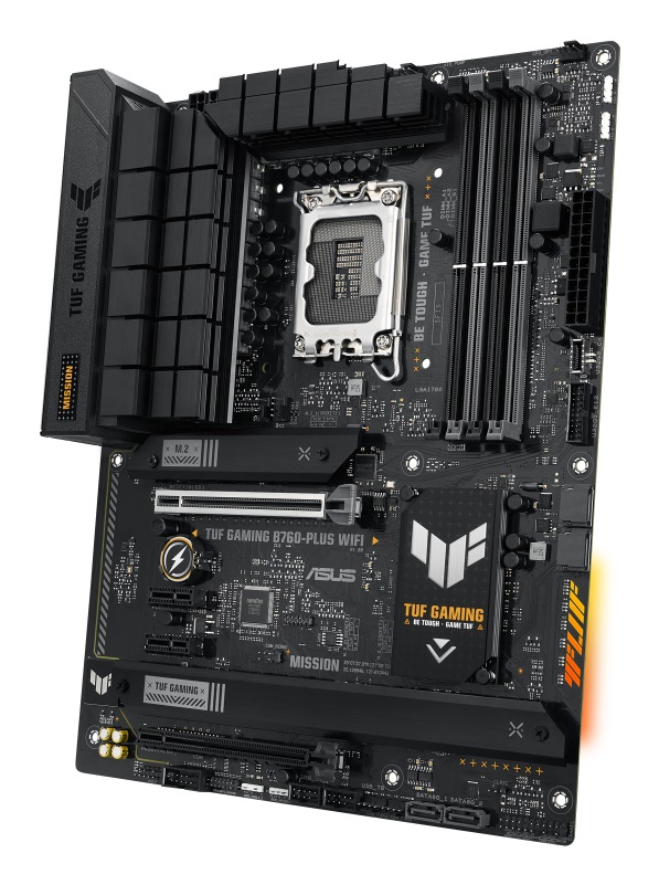 ASUS TUF Gaming B760-Plus WIFI Scheda Madre ATX LGA 1700 con Intel B760, DDR5 fino a 128 GB, WiFi 6E, PCIe 5.0 e 3 Slot M.2