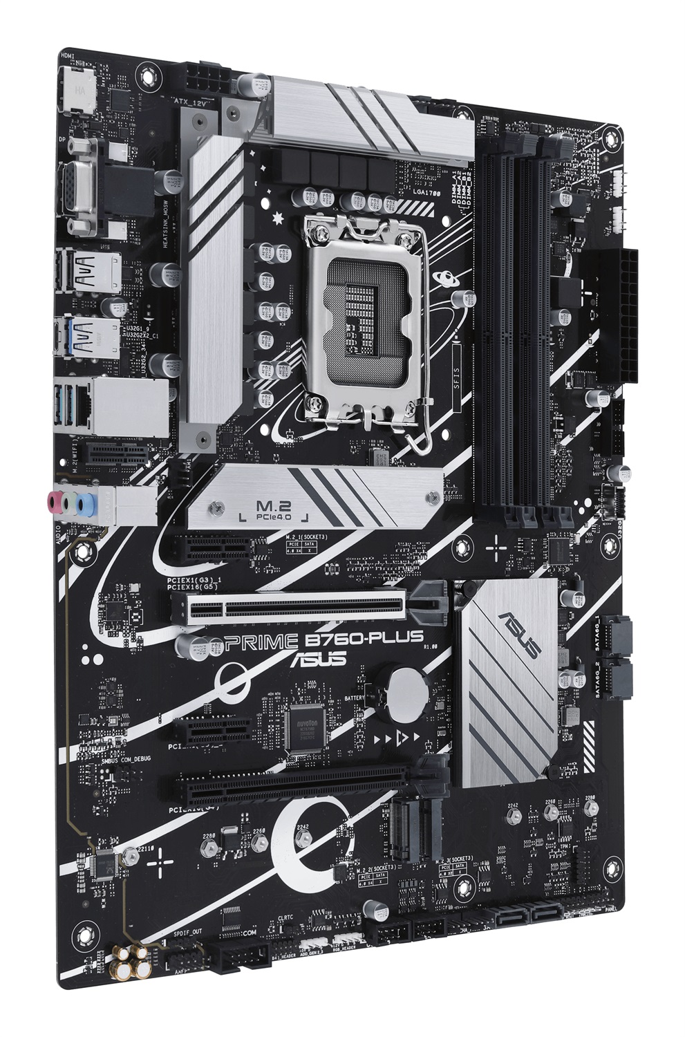 ASUS PRIME B760-PLUS Scheda Madre ATX LGA 1700 con Chipset Intel B760, Supporto DDR5, 3 Slot M.2, USB 3.2 Gen 2 Type-C e Realtek 2.5Gb Ethernet