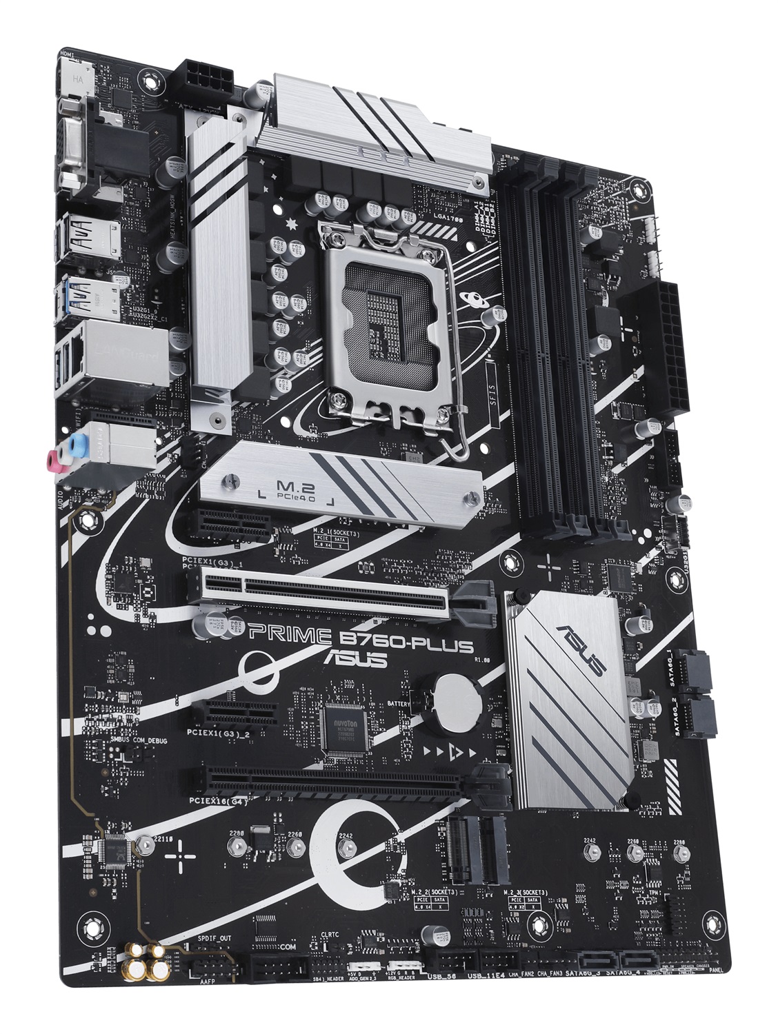 ASUS PRIME B760-PLUS Scheda Madre ATX LGA 1700 con Chipset Intel B760, Supporto DDR5, 3 Slot M.2, USB 3.2 Gen 2 Type-C e Realtek 2.5Gb Ethernet