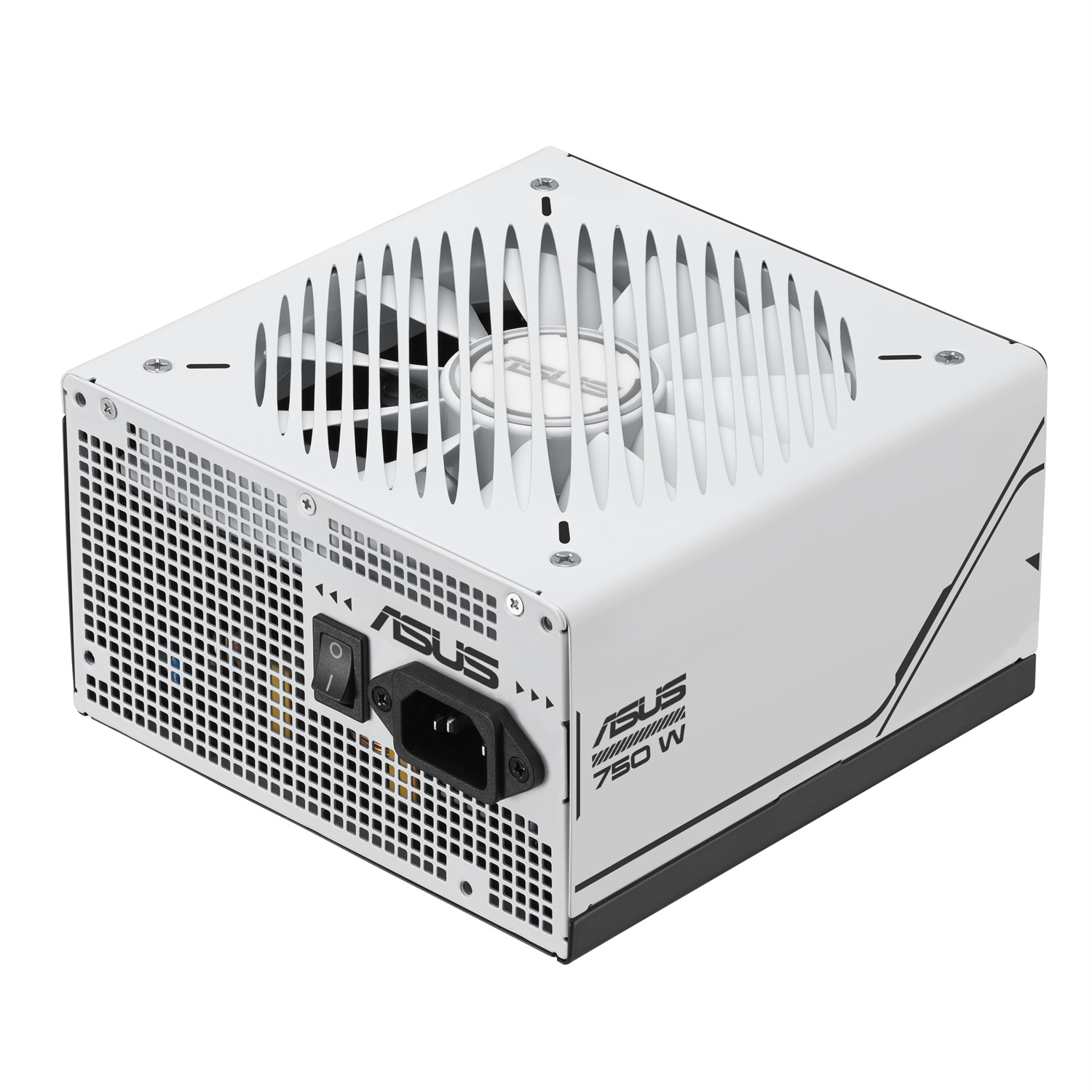ASUS Prime AP-750G Alimentatore Modulare 750W 80 Plus Gold ATX 3.0 con Ventola a Doppio Cuscinetto - Nero e Bianco