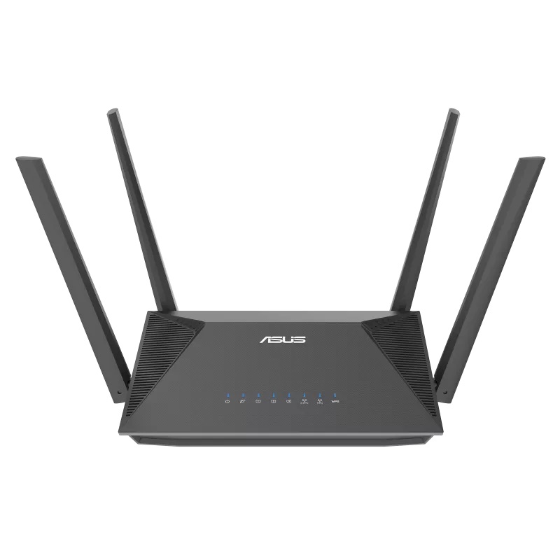 ASUS RT-AX52 AX1800 Router estendibile Dual Band WiFi 6, 1800 Mbps, AiMesh, Instant Guard, Parental Control, VPN, Nero