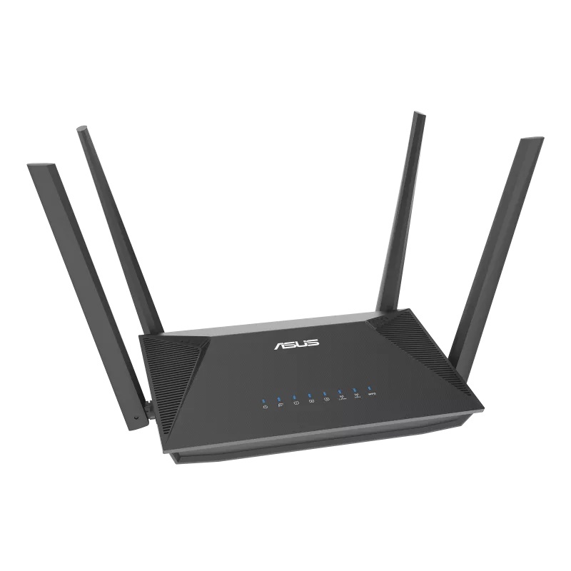 ASUS RT-AX52 AX1800 Router estendibile Dual Band WiFi 6, 1800 Mbps, AiMesh, Instant Guard, Parental Control, VPN, Nero