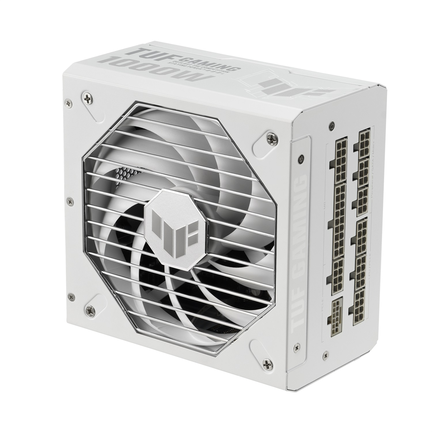 ASUS TUF Gaming 1000W Gold White Edition - Alimentatore PC Modulare 80 Gold, 20 4 pin ATX, Ventole Axial-tech, Bianco