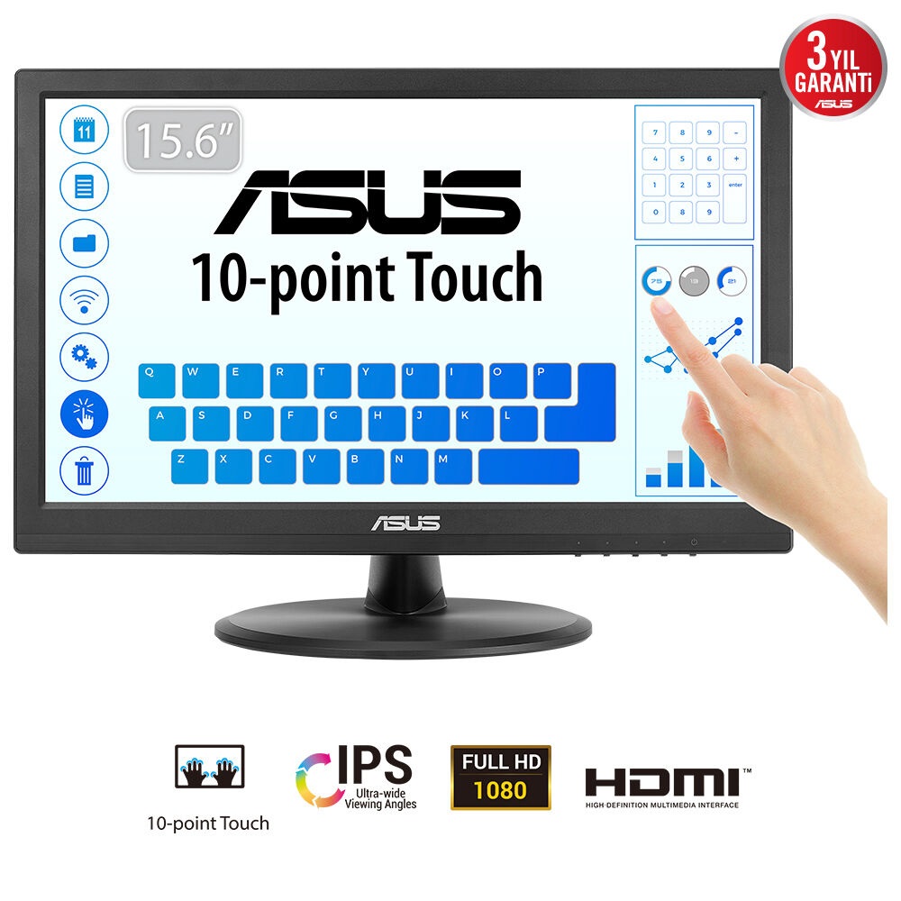 ASUS Touch VT169HE Monitor 39,6 cm (15.6