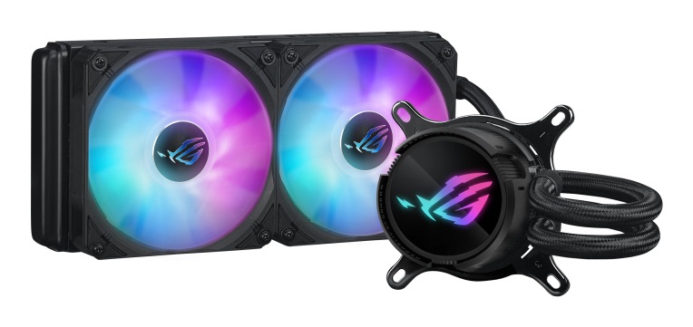 ASUS ROG Strix LC III 240 ARGB - Kit di raffreddamento a liquido per CPU, 12 cm, 36 dB, Flusso d'aria 70,38 pdc/min, Nero, Compatibile con Intel e AMD
