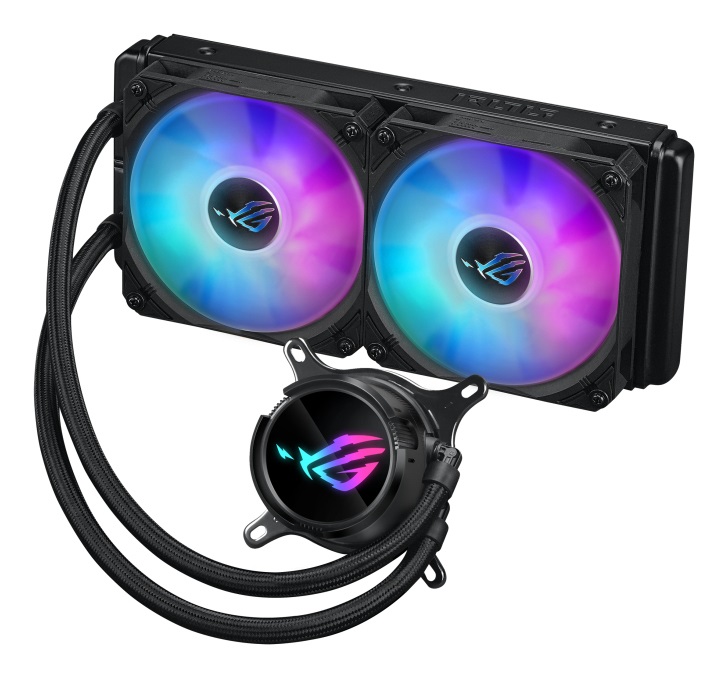 ASUS ROG Strix LC III 240 ARGB - Kit di raffreddamento a liquido per CPU, 12 cm, 36 dB, Flusso d'aria 70,38 pdc/min, Nero, Compatibile con Intel e AMD