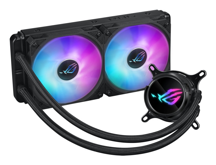 ASUS ROG Strix LC III 240 ARGB - Kit di raffreddamento a liquido per CPU, 12 cm, 36 dB, Flusso d'aria 70,38 pdc/min, Nero, Compatibile con Intel e AMD