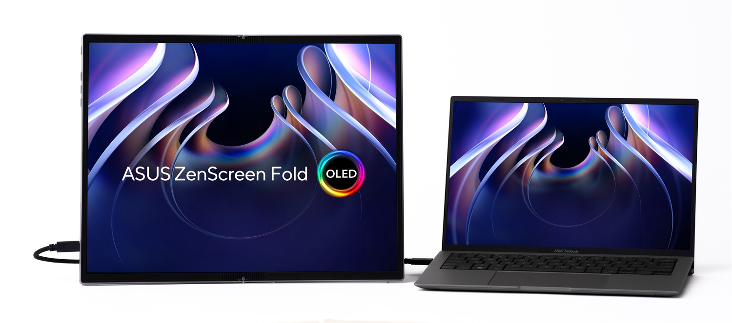 ASUS ZenScreen Fold OLED MQ17QH Monitor Portatile 17,3