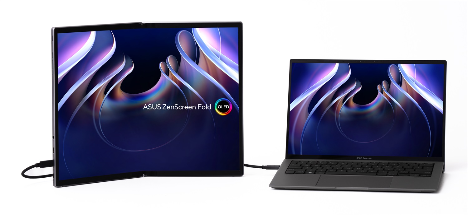 ASUS ZenScreen Fold OLED MQ17QH Monitor Portatile 17,3