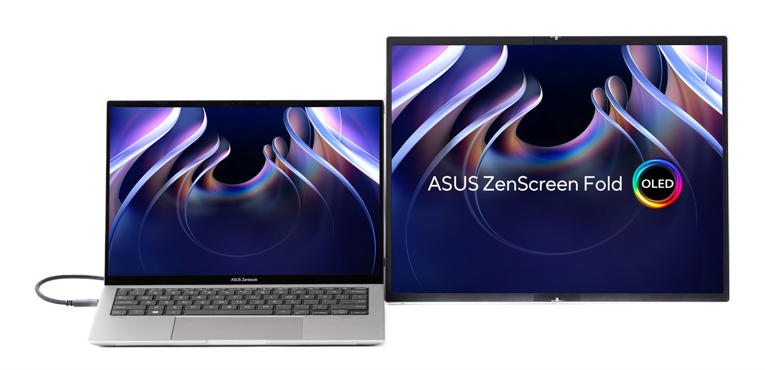 ASUS ZenScreen Fold OLED MQ17QH Monitor Portatile 17,3