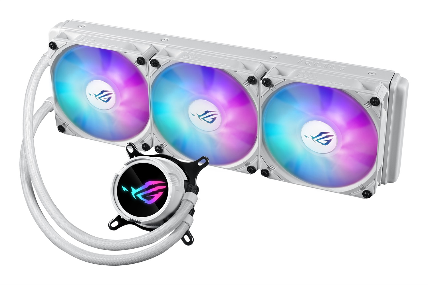ASUS ROG Strix LC III 360 ARGB White Edition - Kit di raffreddamento a liquido 12 cm, 36 dB, 70,38 pdc/min, compatibile Intel e AMD