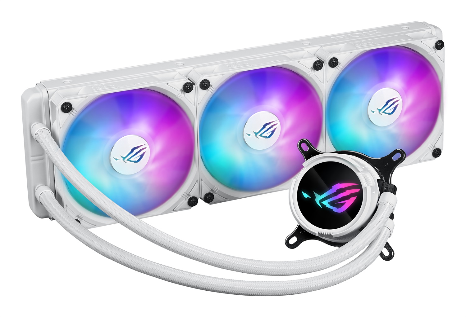 ASUS ROG Strix LC III 360 ARGB White Edition - Kit di raffreddamento a liquido 12 cm, 36 dB, 70,38 pdc/min, compatibile Intel e AMD