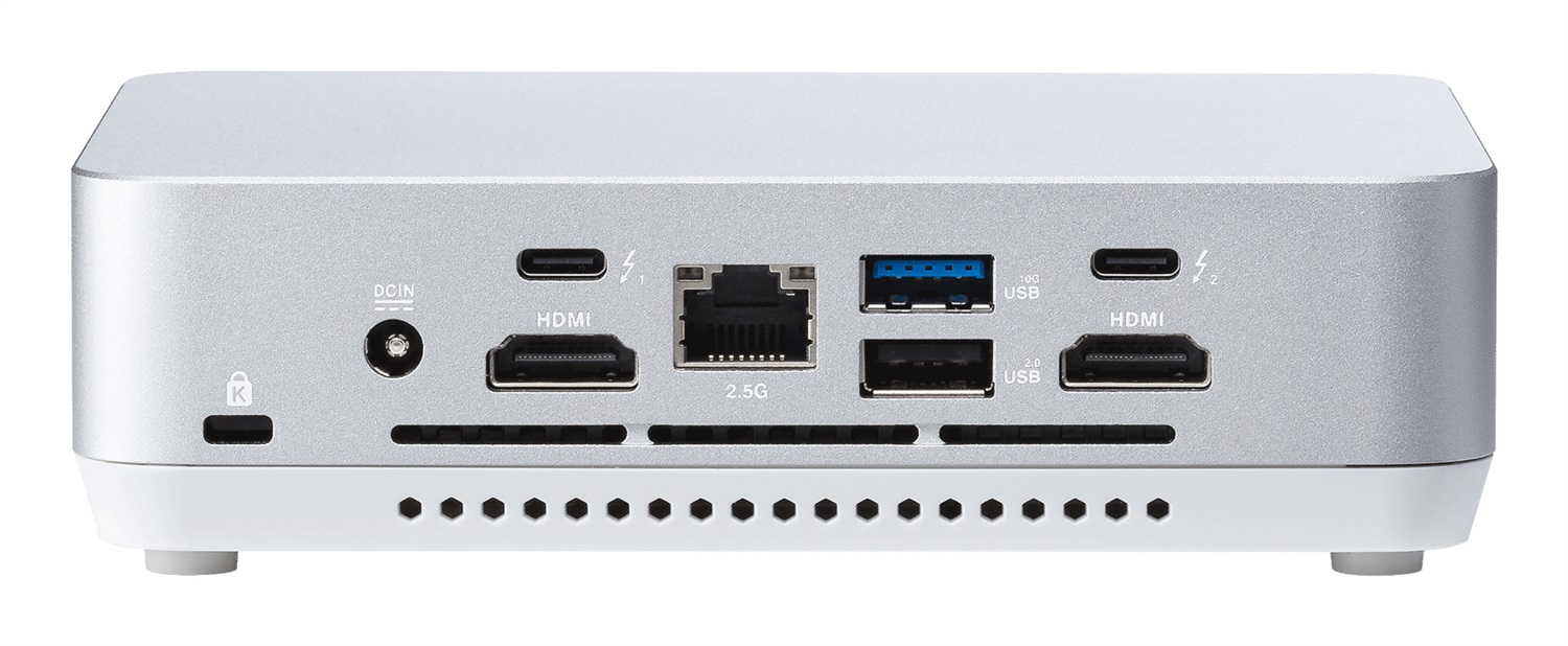 ASUS NUC 14 Pro RNUC14RVSU900000I Mini PC Barebone UCFF Argento con Intel Core Ultra 9 185H, DDR5-SDRAM, fino a 96 GB di RAM