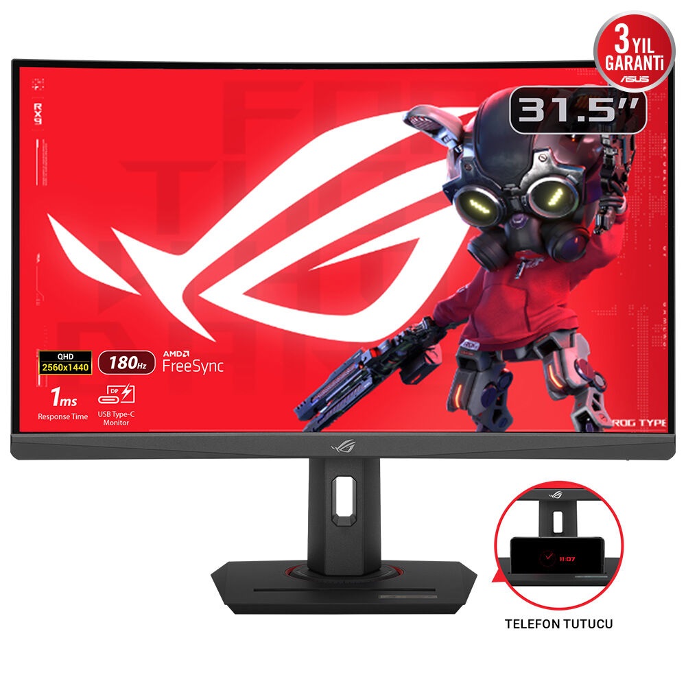 ASUS ROG Strix XG32WCS Monitor Gaming Curvo 31.5