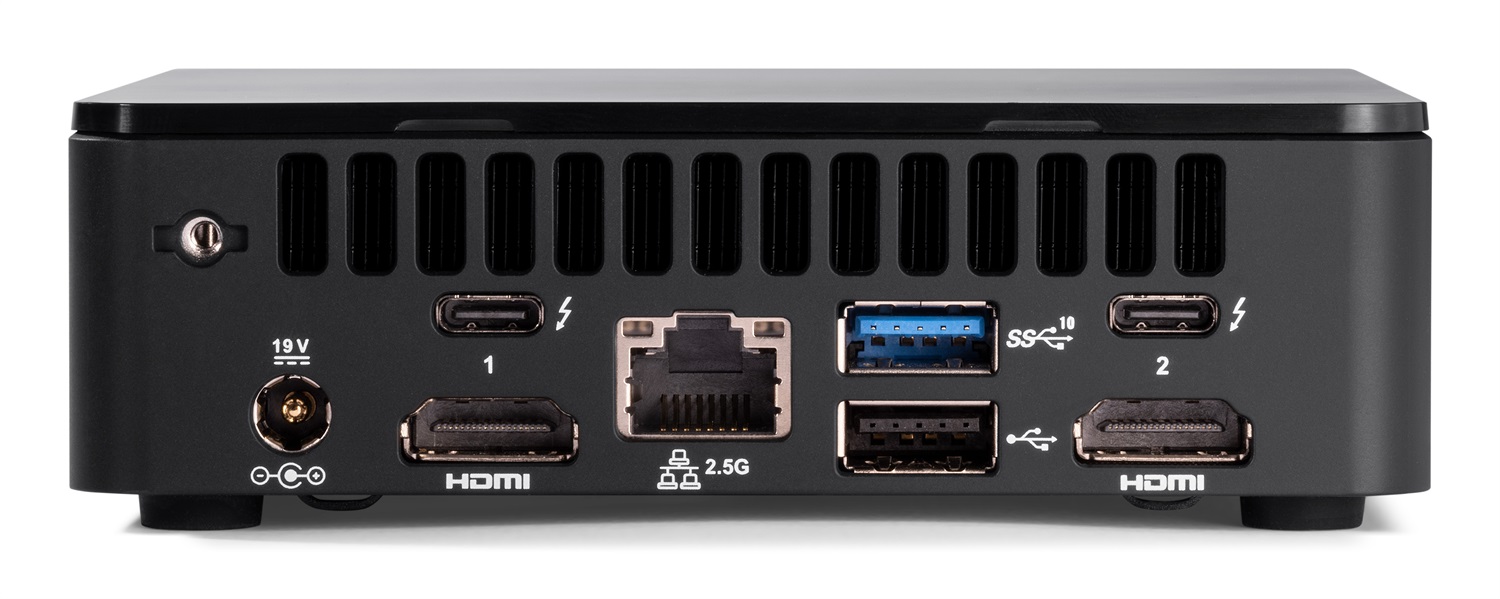 ASUS NUC 12 Pro Slim Kit RNUC12WSKI300002I Mini PC Barebone Intel Core i3-1220P 3.3GHz, RAM fino a 64GB DDR4, SSD, Wi-Fi 6E, Bluetooth 5.3, Nero