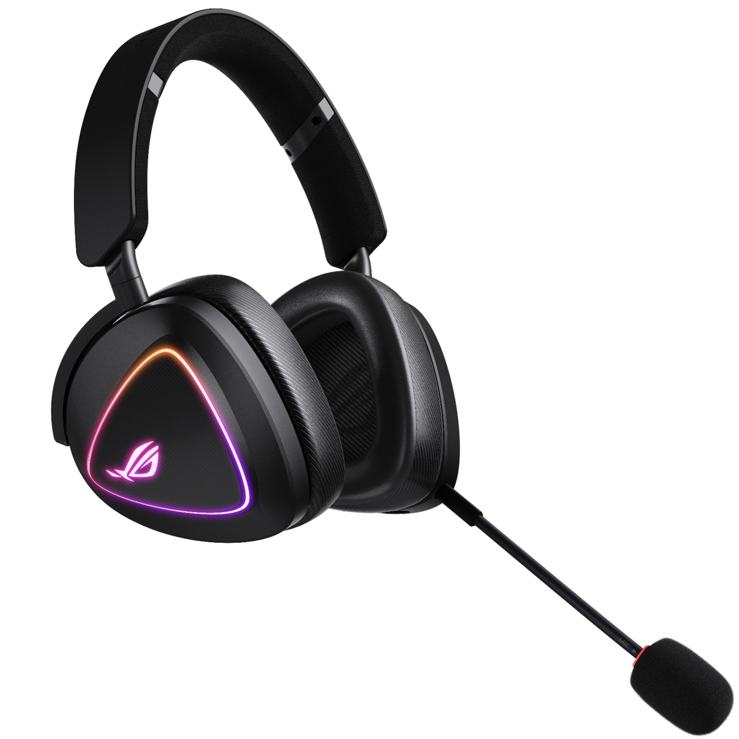 ASUS ROG DELTA II Auricolare Gaming Wireless e Wired, Bluetooth, USB tipo-C, Driver Placcati in Titanio da 50mm, Nero