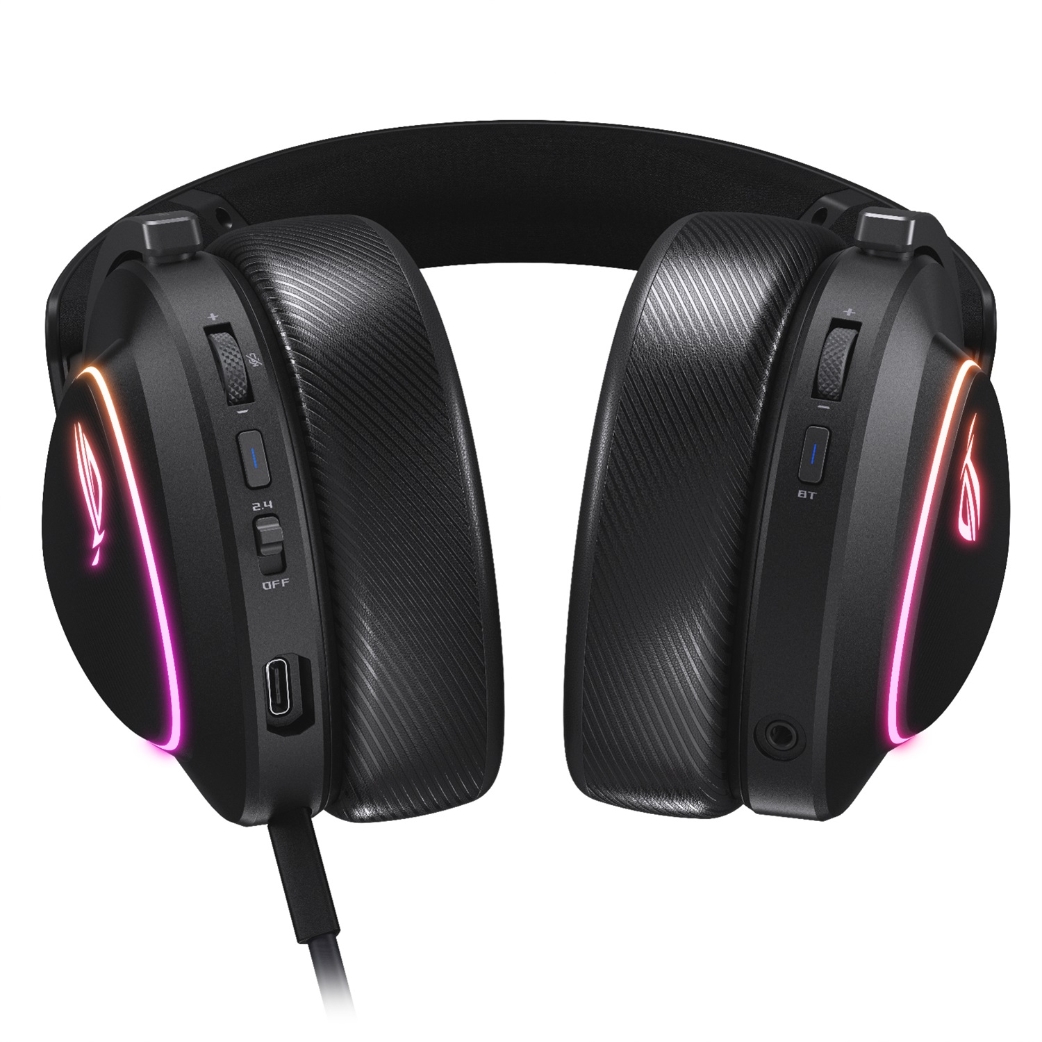 ASUS ROG DELTA II Auricolare Gaming Wireless e Wired, Bluetooth, USB tipo-C, Driver Placcati in Titanio da 50mm, Nero