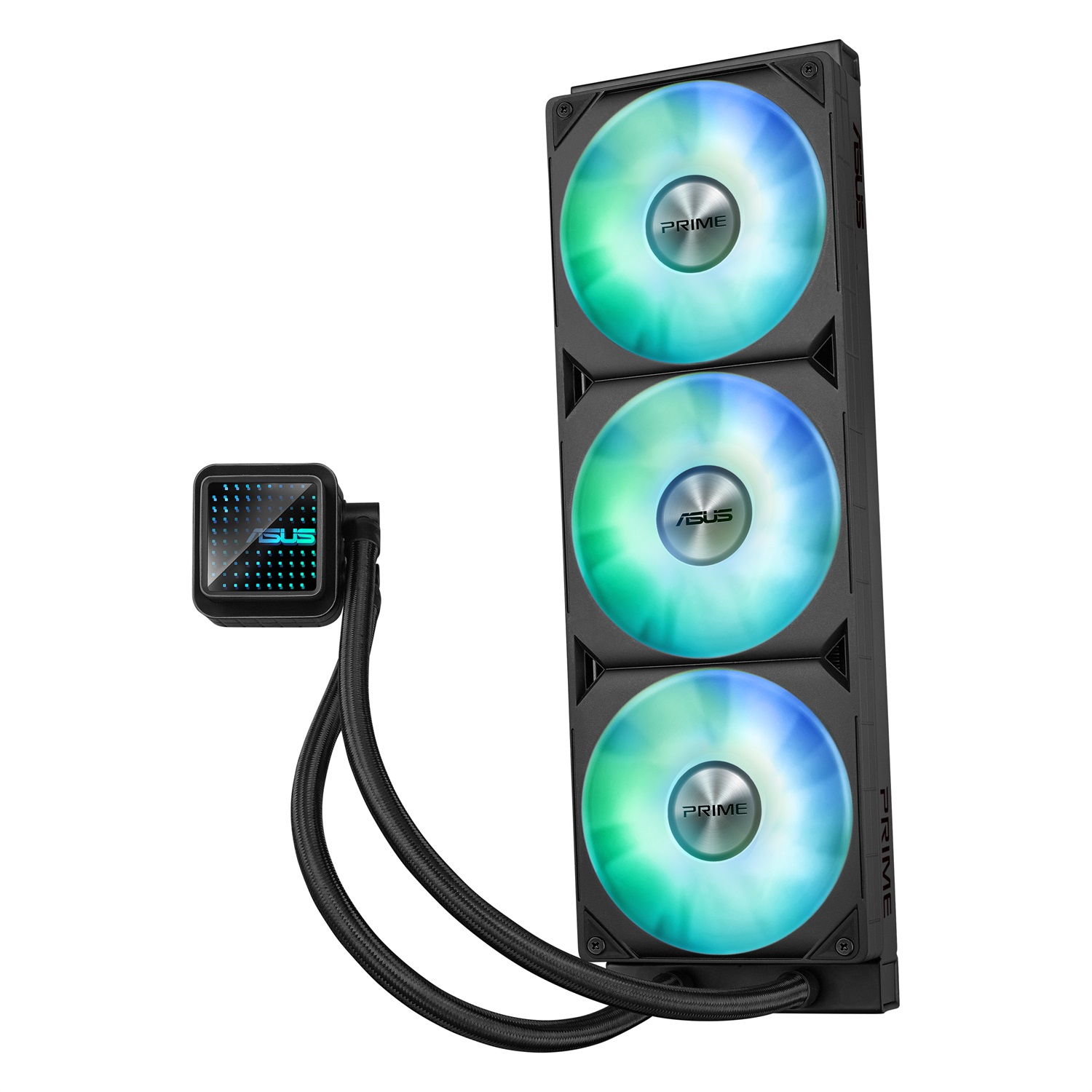 ASUS Prime LC 360 ARGB - Raffreddatore di liquidi All-In-One, Tre Ventole ARGB, 12 cm, Nero, Compatibile con Intel e AMD