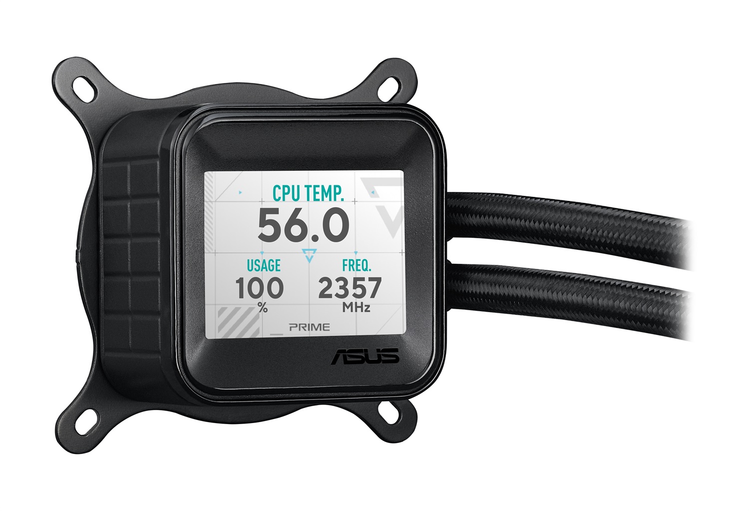 ASUS Prime LC 360 ARGB LCD - Raffreddatore di liquidi AIO 360mm con schermo LCD, 3 ventole da 12cm e illuminazione ARGB, compatibile con Intel e AMD