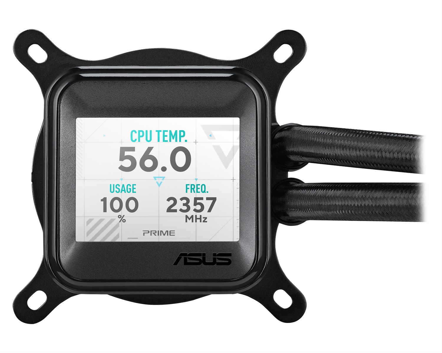 ASUS Prime LC 360 ARGB LCD - Raffreddatore di liquidi AIO 360mm con schermo LCD, 3 ventole da 12cm e illuminazione ARGB, compatibile con Intel e AMD