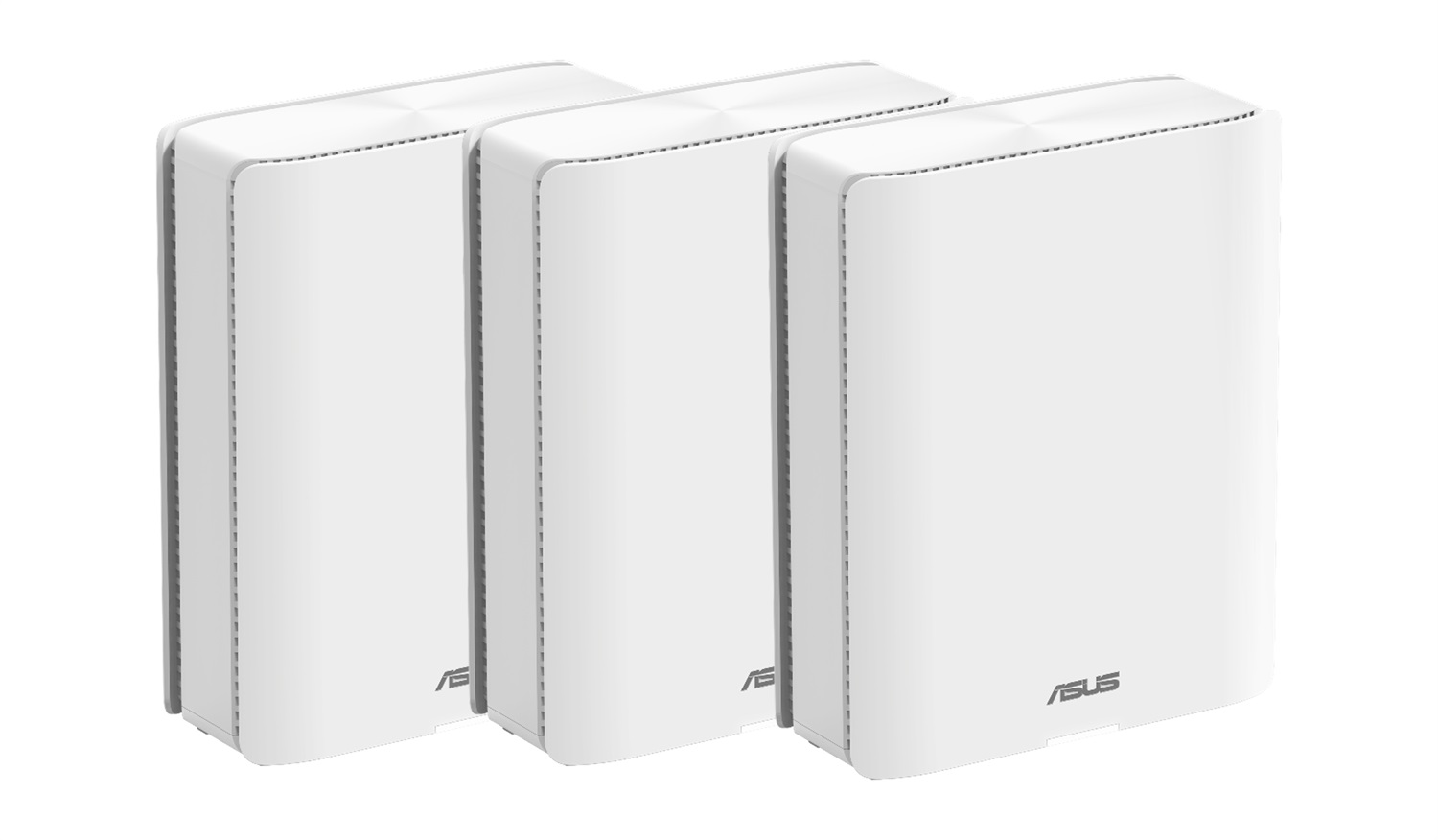 ASUS ZenWiFi BQ16 - Sistema WiFi 7 Quad-band (802.11be) in Mesh, 3-Pack, Bianco, 2 Porte 10G, Sicurezza di Rete e Compatibile con AiMesh