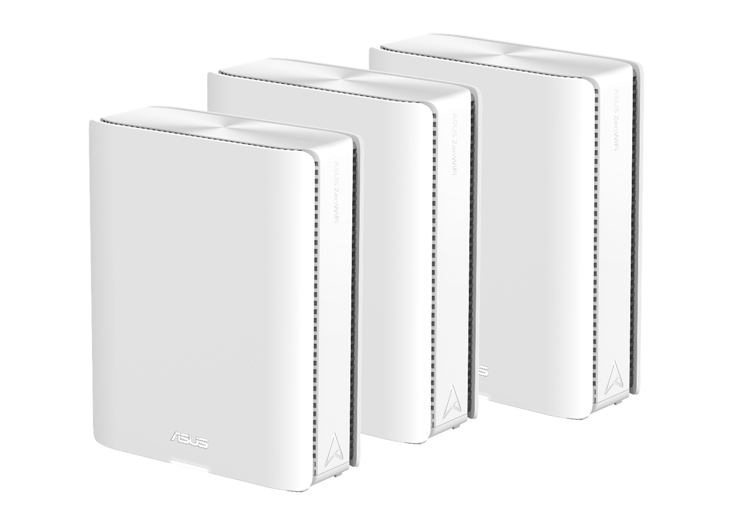 ASUS ZenWiFi BQ16 - Sistema WiFi 7 Quad-band (802.11be) in Mesh, 3-Pack, Bianco, 2 Porte 10G, Sicurezza di Rete e Compatibile con AiMesh